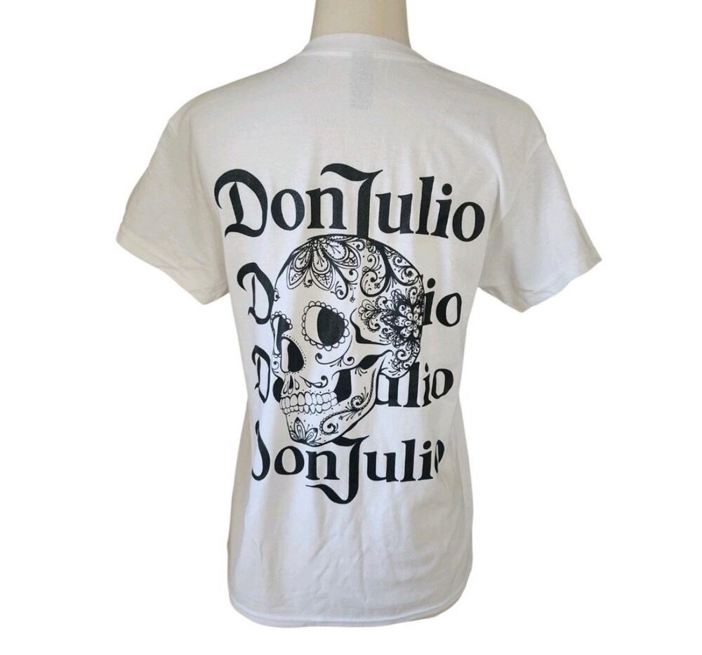 DON JULIO NWOT White 100% Cotton Skull T-Shirt Size XL